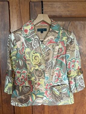 Lafayette 148 Floral Print Jacket